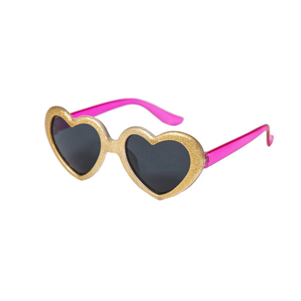 Glitter Heart Kids Sunglasses - Retro Kids