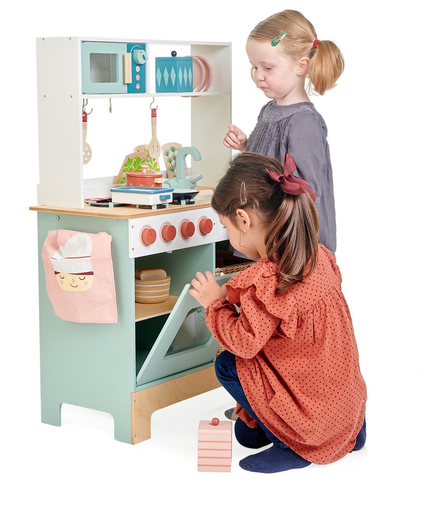 Retro Wooden Toy Kitchen Range - Retro Kids