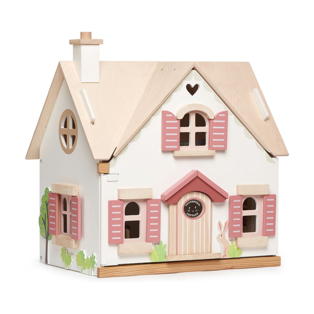 Cottontail Cottage Wooden Dolls House - Retro Kids