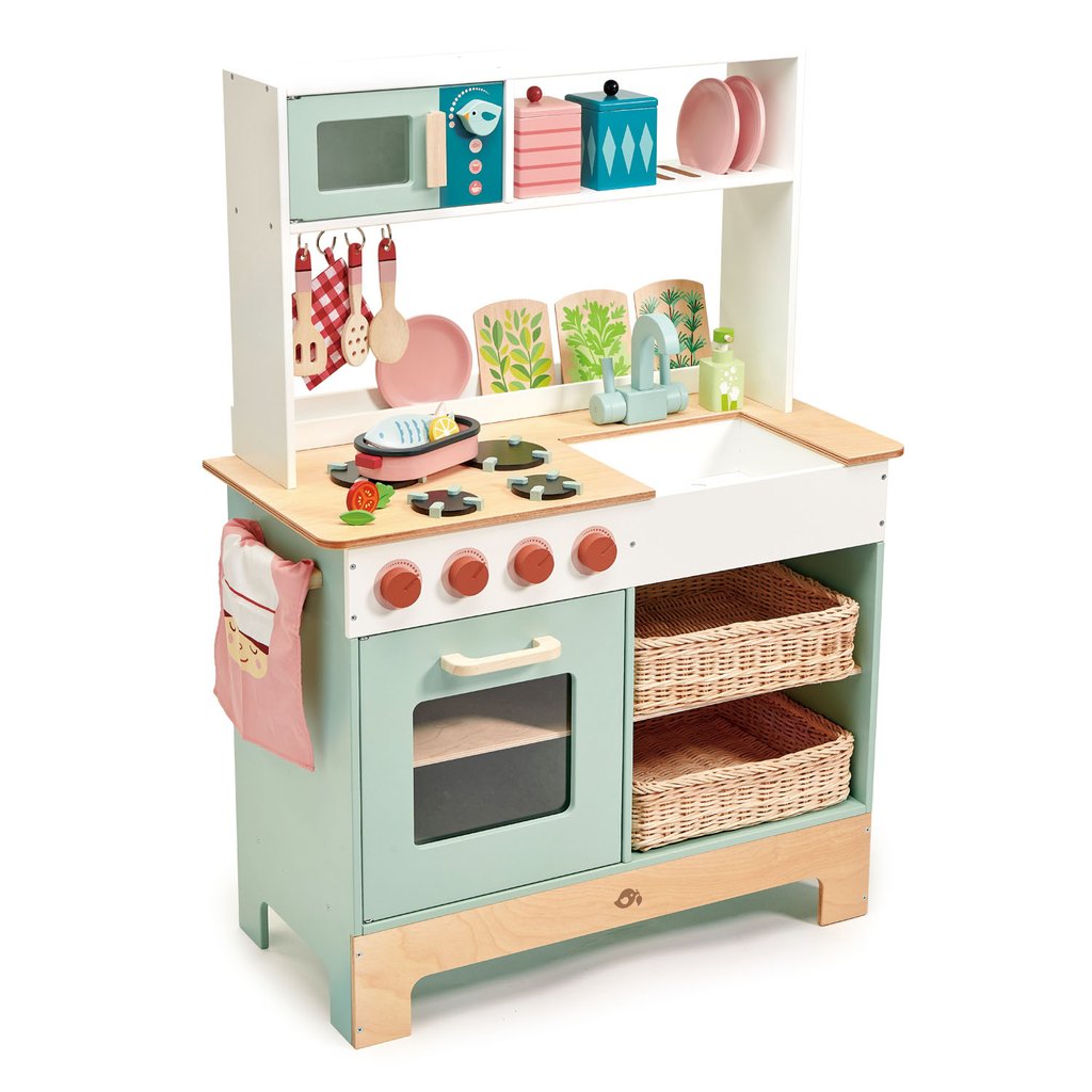 Retro Wooden Toy Kitchen Range - Retro Kids