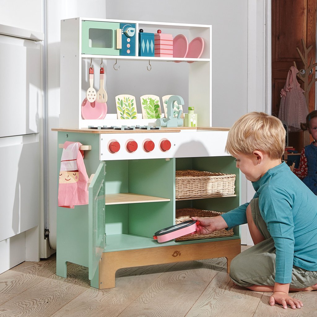 Retro Wooden Toy Kitchen Range - Retro Kids