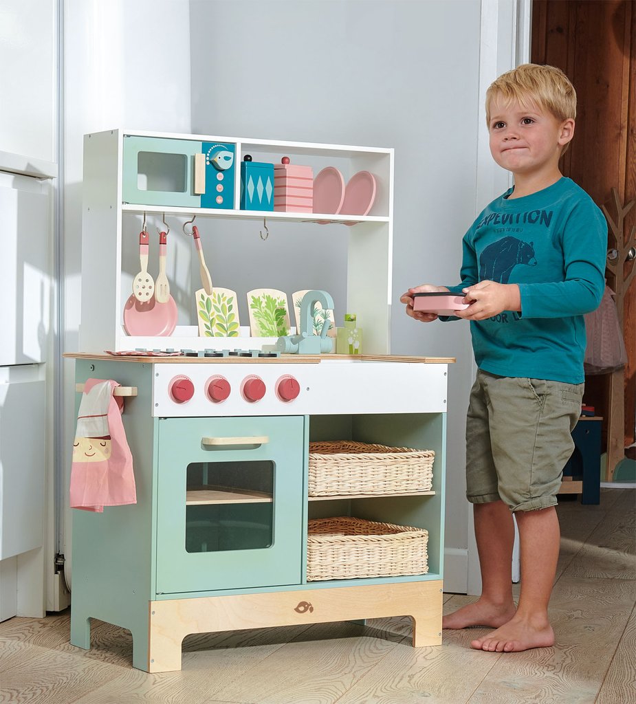 Retro Wooden Toy Kitchen Range - Retro Kids