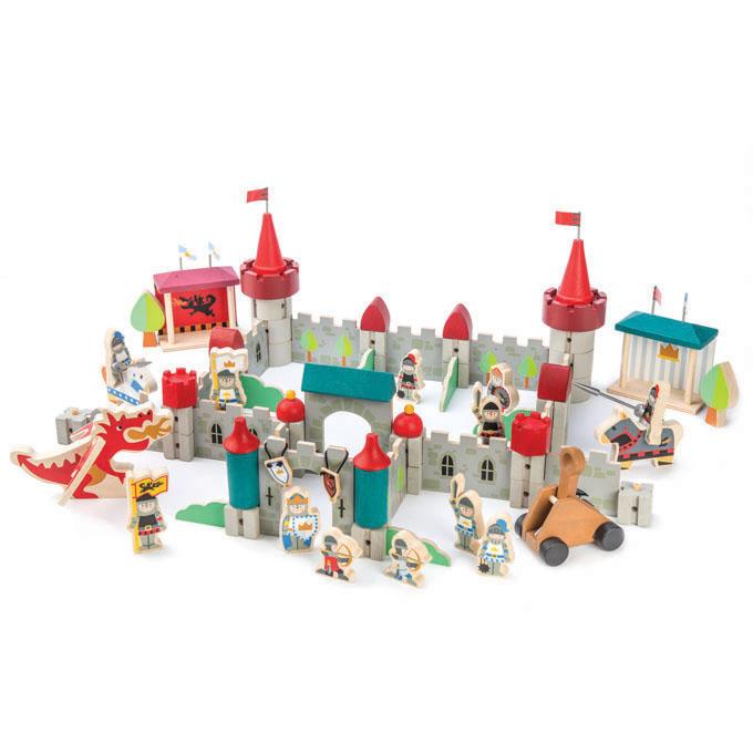 Wooden Royal Castle Toy Set - Retro Kids